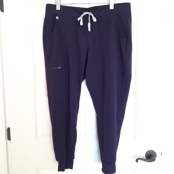 Figs Women's Zamora Jogger Scrub Pants in Purple Shadow Size XLP Petite - Picture 9 of 9